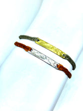 Load image into Gallery viewer, Sterling silver featured in rust (bottom); Yellow gold vermeil featured in taupe (top)