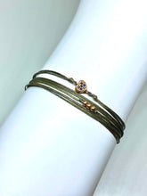 Load image into Gallery viewer, Rose gold vermeil heart shape featured in taupe (original)