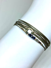 Load image into Gallery viewer, Sterling silver featured in taupe (original with sparkly cord)