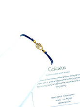 Load image into Gallery viewer, Yellow gold vermeil lock featured in navy (mona)