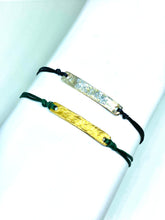 Load image into Gallery viewer, Sterling silver featured in black (top) and Yellow gold vermeil featured in evergreen (bottom)