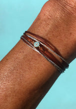 Load image into Gallery viewer, 14k yellow gold featured in rust with sparkly cords