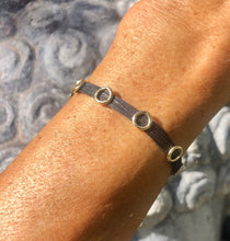 Load image into Gallery viewer, 14k yellow gold featured in taupe (circles slid apart)