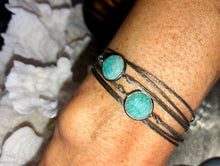 Load image into Gallery viewer, Rhodium vermeil amazonite featured in taupe (original)