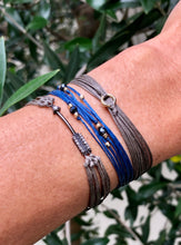 Load image into Gallery viewer, Sterling silver featured in taupe; paired with Chronos (trea) 14kG and Agapi 14kG