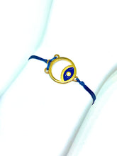 Load image into Gallery viewer, Yellow gold plated zamak featured in blue