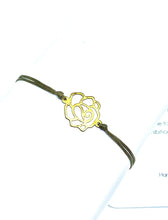 Load image into Gallery viewer, Rose gold plated zamak featured in taupe