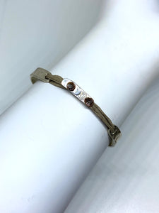 Sterling silver clasp for cuff (featured with Khaki)