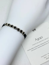 Load image into Gallery viewer, Sterling silver featured in navy, single wrap
