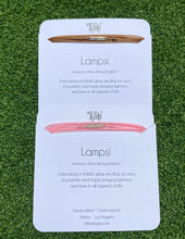 Load image into Gallery viewer, Featured in 8 cord design, in champagne (top) and pink (bottom)