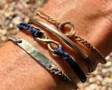 Load image into Gallery viewer, Yellow gold vermeil featured in champagne, paired with Fengari, Kinisi and Thromo