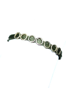 Agapi (polli): Sterling Silver, Greek Friendship Cord Bracelet