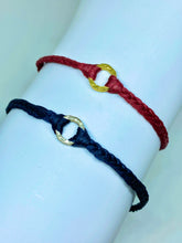 Load image into Gallery viewer, Sterling silver featured in blue (bottom): Yellow gold vermeil featured in crimson (top)
