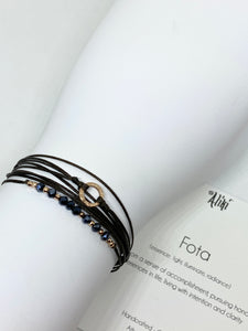 14k rose gold featured in black