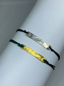 Sterling silver featured in black (top) and Yellow gold vermeil featured in black (bottom)