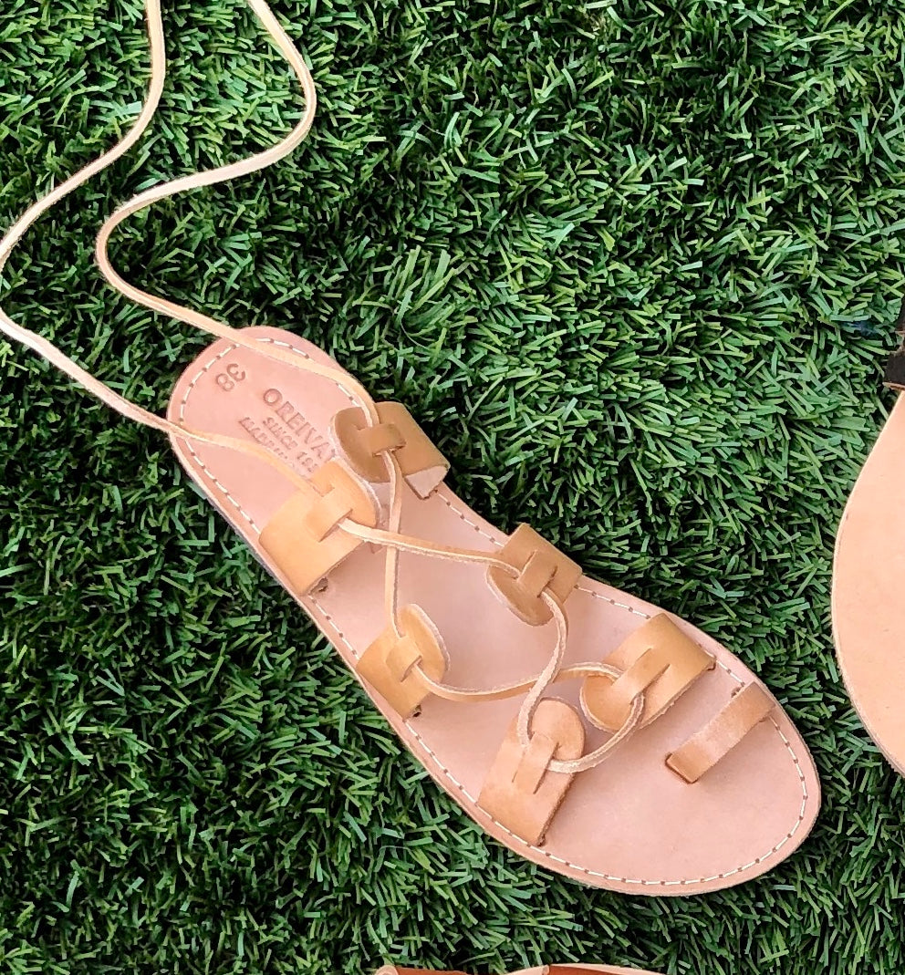 Original Handmade Greek Sandals - Thin Strappy