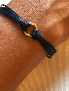 14k yellow gold featured in navy