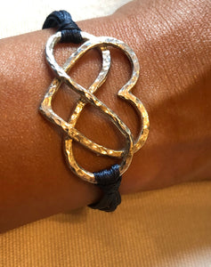 Sterling silver featured in navy