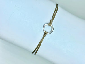 Ilio: Sterling Silver, Greek Friendship Cord Bracelet