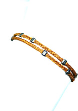 Load image into Gallery viewer, Kyma: Sterling silver, Rhodium plated, Greek Friendship Cord Bracelet