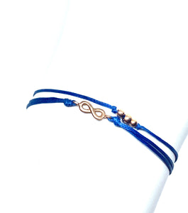 Rose gold vermeil featured in blue (mona)