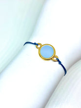 Load image into Gallery viewer, Yellow gold zamak featured in blue