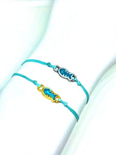 Load image into Gallery viewer, Paezo: Zamak Fish Greek Friendship Cord Bracelet