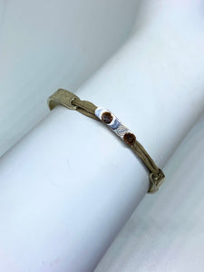 Sterling silver clasp for cuff (featured with khaki)