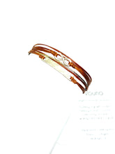 Load image into Gallery viewer, Sterling silver featured in rust (original with sparkly cord)