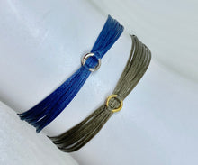 Load image into Gallery viewer, Agapi: Sterling Silver, Greek Friendship Cord Bracelet
