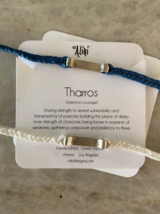 Sterling silver featured in blue (top) and white (bottom)